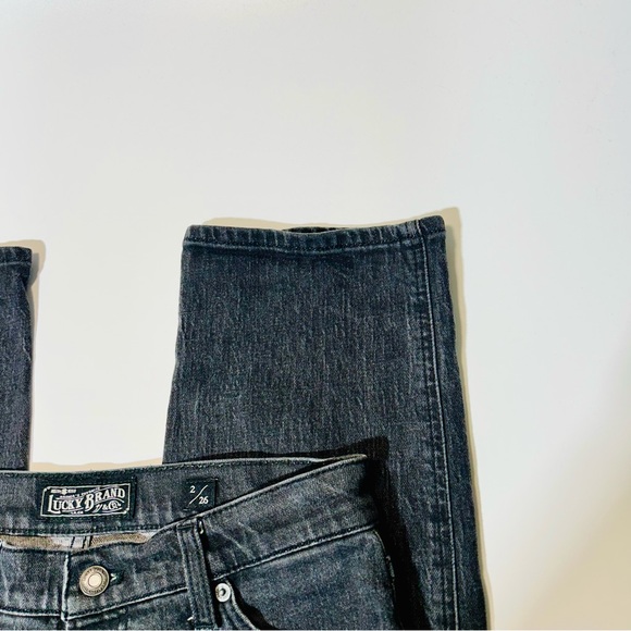 Lucky Brand jeans Buttonfly Straight Crop jeans black women size 26 - Picture 8 of 14